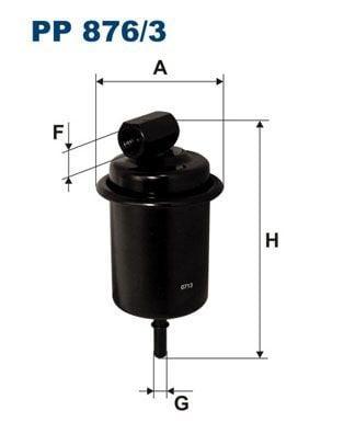 FILTRON PP876-3 Gasoline Filter - Fuel Filter for Hyundai i10 (2011-2013) — Fuel Delivery