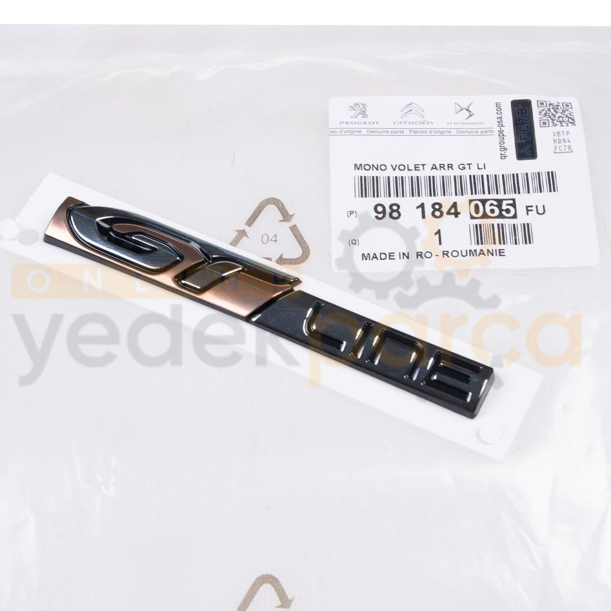 Peugeot 3008 GTline Badge - Original OEM Accessory — Glass & Trim