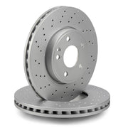 bosch front brake disk kit for mercedes benz w176 a200, high-quality drilled brake disk assembly, brake performance upgrade for mercedes benz Bosch Front Brake Disk Kit for Mercedes Benz W176 A200 - AMG Sport Models | 2-Piece Set Bosch Front Brake Disks for Mercedes Benz W176 A200 bosch, brake-disks, mercedes-benz, w176, a200, car-upgrades, automotive-parts, drilled-brake-disks, braking-system, ai-generated