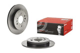 BREMBO Rear Brake Disc 08.B602.21 - Coated Flat Type - 2 Pack for Honda Jazz 2009-2012 — Brake Rotors & Drums