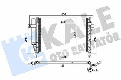 KALE A/C Condenser (Condensor) 03-11 Getz 1.3-1.6 — Condensers & Evaporators