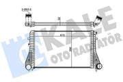 kale turbo intercooler 342900, turbo intercooler dimensions, kale turbo intercooler installed on vehicle KALE Turbo Intercooler 342900 - Fits Passat, Golf, A3 (1.4 TSI, 2.0 TDI) | 24.21 in. KALE Turbo Intercooler 342900 for Passat Golf A3 turbo-intercooler, kale-342900, passat-golf-a3, car-parts, auto-accessories, mechanics, car-enthusiasts, vehicle-performance, aluminum-cooler, ai-generated
