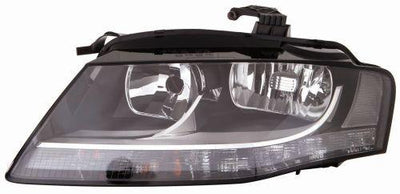 Depo 446-1121LMLDEM2 Front Headlight Left Audi A4/S4 08-11 Black — Headlights