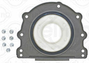 elring crank shaft seal complete view, elring crank shaft seal technical specifications ELRING Crank Shaft Seal 746.390 - Complete for 166 / 668 Models | Durable PTFE Material ELRING Crank Shaft Seal - Complete for Car Owners & Mechanics elring, crank-shaft-seal, car-accessories, mechanics-tools, automotive-parts, oil-seal, durable-material, 166-models, 668-models, ai-generated