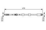 BOSCH Front Brake Hose E-90 E-91 E-92 X Drive — Brake Hydraulics