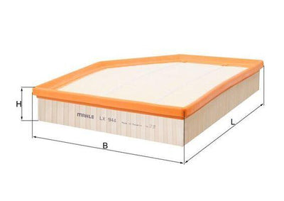 Mahle LX944 Air Filter BMW 5-Series E60-E61 05-11 M54 — Air & Cabin Filters