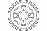 TRW DB4212 Brake Drum - Excellent Performance for Kangoo — Brake Rotors & Drums