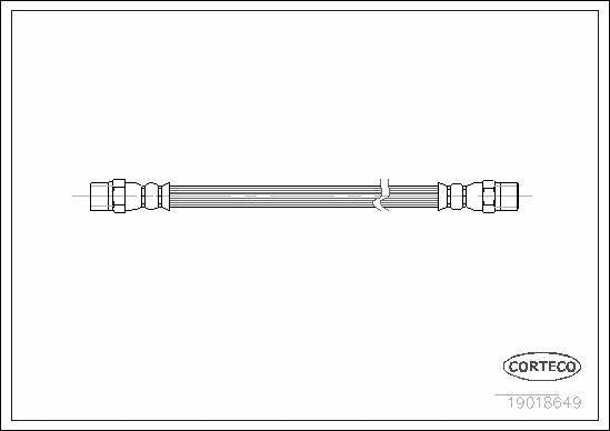 corteco brake hose rear model 19018649, installation of corteco brake hose CORTECO Brake Hose Rear - Model 19018649 for CDI 507 & 814 | Ideal for Car Owners and Mechanics CORTECO Brake Hose Rear - 19018649 brake-hose, corteco, car-parts, automotive, mechanics, vehicle-repair, braking-system, car-owners, replacement-parts, ai-generated