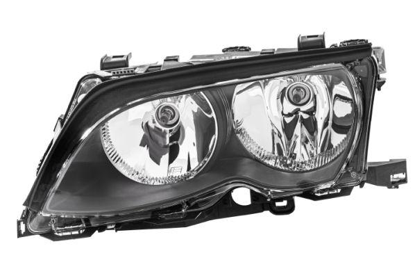 Hella 1AG009059-011 Complete Headlight Left Sedan Black BMW E46 02 > 05 — Headlights