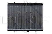 nrf 50438 motor water radiator front view, nrf 50438 motor water radiator side view, nrf 50438 motor water radiator installation NRF 50438 Motor Water Radiator - Compatible with P407 C5 II III & Xsara II | 2.0L 16V & HDI Variants NRF 50438 Motor Water Radiator for P407 C5 II III Xsara II nrf, motor-water-radiator, car-parts, vehicle-cooling-system, automotive-repair, car-maintenance, mechanics, car-owners, compatible-vehicles, ai-generated