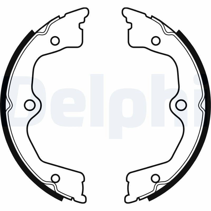 Delphi LS2033 Brake Shoes - Honda Accord Owners — Brake Cables & Hardware
