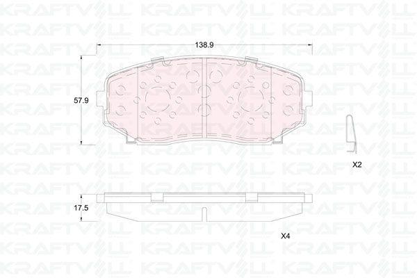 Kraftvoll 07010355 Front Brake Pad Mazda Cx 7-Cx 9 2007-2014 — Brake Pads
