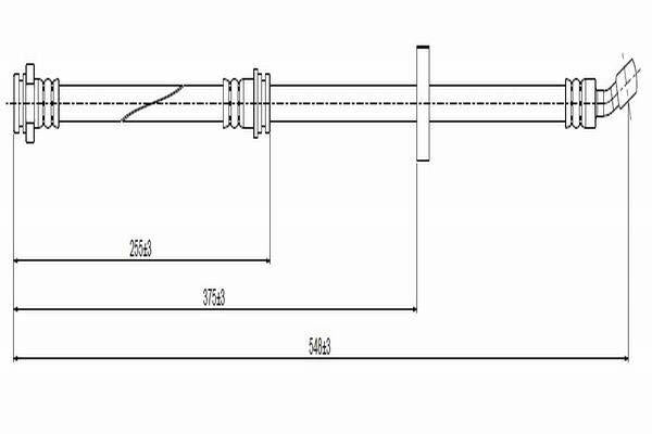 CAVO Brake Hose - C800.484.A for 1993 Vitara — Brake Hydraulics