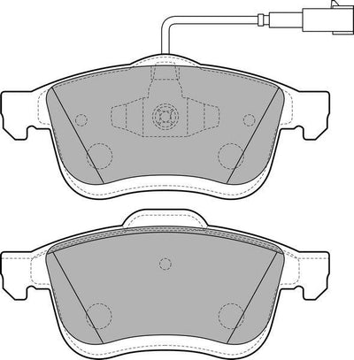 Valeo 9002049 Fte Brake Pad Front-Fiat Doblo 1.3 JTD-1.4-1.6 JTD-2.0 JTD 2010-Wva24727×20mm — Brake Pads