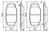 BOSCH Brake Pads Rear 0986494767 for Freemont & Voyager