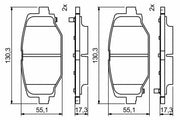 bosch-brake-pads-rear-for-freemont-voyager, bosch-0986494767-brake-pads-specifications BOSCH Brake Pads Rear 0986494767 for Freemont & Voyager | Low-Metallic, ECE-R90 Certified BOSCH Brake Pads - Rear for Freemont and Voyager bosch, brake-pads, rear-brakes, freemont, voyager, low-metallic, car-parts, vehicle-safety, ai-generated, braking-system
