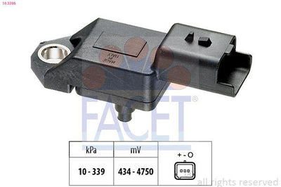 Facet 10.3398 Air Pressure Sensor Opel Corsa F / Crossland X / Granland X 1.2 — Vehicle Sensors & Switches