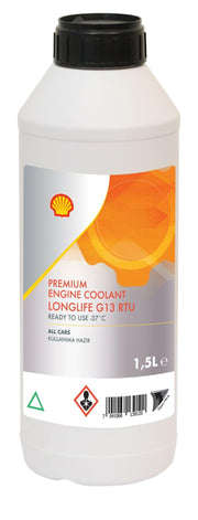 shell g13 antifreeze 1.5 litre premium engine coolant, shell g13 rtu engine coolant bottle Shell G13 Antifreeze - Premium Engine Coolant Longlife G13 Ready to Use for Car Owners and Mechanics | 1.5 Litre Shell G13 Antifreeze - Premium Engine Coolant 1.5L shell, antifreeze, engine-coolant, longlife-g13, ready-to-use, car-maintenance, mechanics, premium-coolant, automotive, ai-generated