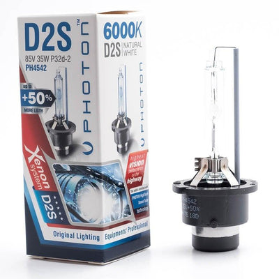 Photon D2S Xenon Headlight Bulb - 6000K Light for Seat Vehicles — Headlights
