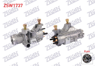 Zegen ZSW1737 Kontak Housing 8 Pin Audi A2, A3, A4, A6, A8 2001-2005