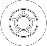 TRW DF4026 Rear Brake Disc For Passat B5 96- and A4 95-00 — Brake Rotors & Drums