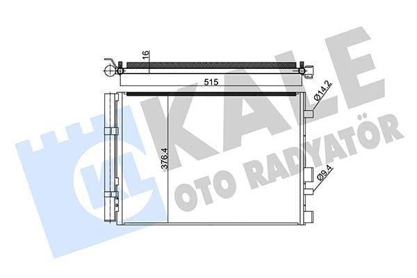 KALE Climate Radiator (Condenser) for 09-16 i20 1.4-1.6 CRDi — Radiators & Fans