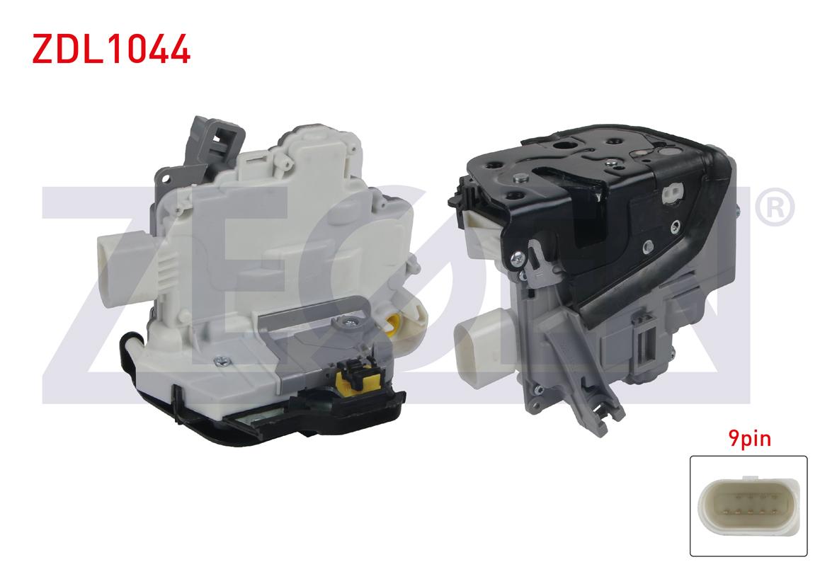 Zegen ZDL1044 Door Lock Left Front 9 Pin Audi A3-A6 2003-2012 — Handles, Locks & Latches