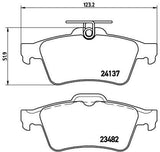 BREMBO P59042 - Rear Brake Pads for Ford Focus Cmax & Volvo S40 V50 C30
