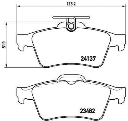 brembo p59042 rear brake pads for ford focus cmax, brembo p59042 brake pads for volvo s40 v50 c30 BREMBO P59042 - Rear Brake Pads for Ford Focus Cmax & Volvo S40 V50 C30 | 123mm Width BREMBO P59042 Brake Pads Rear for Ford & Volvo brembo, brake-pads, rear-brake-pads, ford-focus-cmax, volvo-s40-v50-c30, car-parts, car-maintenance, auto-repair, mechanics, ai-generated