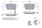 bosch 0986424798 rear brake pads for cars, low-metallic material brake pads from bosch, brake pad technical specifications BOSCH 0986424798 Brake Pads - Rear for Toyota Avensis, Corolla, Verso | Low-Metallic Material, ECE-R90 Certified BOSCH 0986424798 Brake Pads - Rear for Cars bosch, brake-pads, automotive, car-maintenance, rear-brake-pads, vehicle-safety, car-owners, mechanics, low-metallic, ai-generated