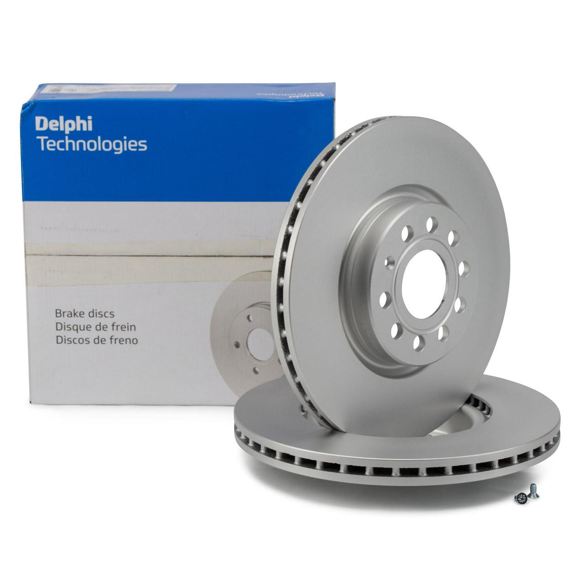 Delphi Brake Discs for Volkswagen Jetta 2011-2016 - Front Brake Disc Set for Volkswagen Jetta — Brake Rotors & Drums