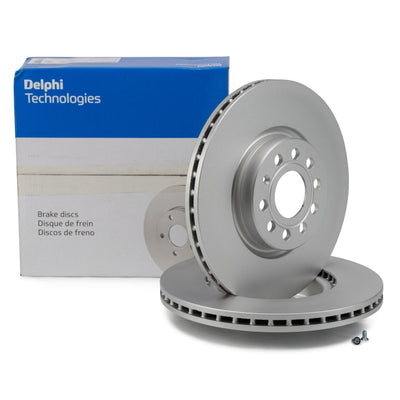 Delphi Brake Discs for Volkswagen Jetta 2011-2016 - Front Brake Disc Set for Volkswagen Jetta — Brake Rotors & Drums