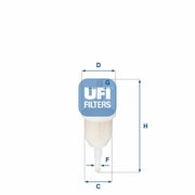 ufi fuel filter for carbureted cars, ufi 31.009.00 fuel filter technical specifications, transparent fuel filter design UFI Fuel Filter - 31.009.00 for Carbureted Vehicles | 4.25 in x 1.18 in UFI Fuel Filter for Carbureted Cars | UFI 31.009.00 ufi, fuel-filter, carbureted-cars, car-maintenance, car-parts, mechanics, car-owners, filter-element, ai-generated, translucent-filter