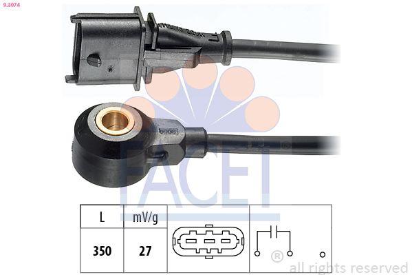 Facet 9.3074 Knock Sensor Vectra C 02 08-Zafira B 05 15 Z22yh — Engine Management Sensors
