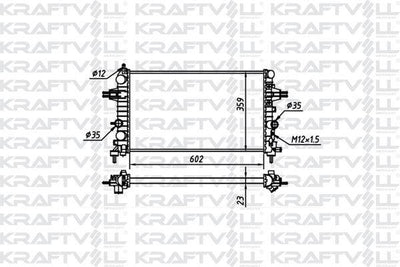 Kraftvoll 08040049 Motor Water Radiator Z16xe Z16xep Z16xer A16xer Astra H Zafira B (602*359*23) (Mt) Radi — Radiators & Fans