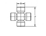 GKN U167 Universal Joint - E-53-U 167 — Axles, CV Joints & Boots