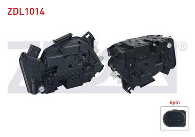 Zegen ZDL1014 Door Lock Left Rear 6 Pin Volkswagen Passat CC-Amarok-Scirocco-Tiguan 2008-/ Audi A1 — Handles, Locks & Latches