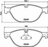 HELLA Pagid Brake Pads - Front Brake Pads for BMW F01 F02 F10