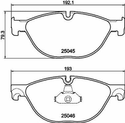 Hella Pagid 8DB355015-251 Brake Pads Front Brake Pads Compatible with BMW F01, BMW F10