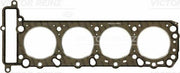 victor reinz cylinder head gasket front view, victor reinz cylinder head gasket back view Victor Reinz Cylinder Head Gasket - 94.20mm Diameter for W124, W140, C140 | 1.75mm Thickness Victor Reinz Cylinder Head Gasket 94.20mm victor-reinz, cylinder-head-gasket, engine-parts, car-repair, w124, w140, c140, auto-parts, mechanics, ai-generated