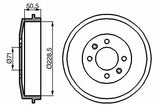 BOSCH 0986477060 Drum Brake - 80-Pt. for Partner, Berlingo and 2 more models — Axles, CV Joints & Boots