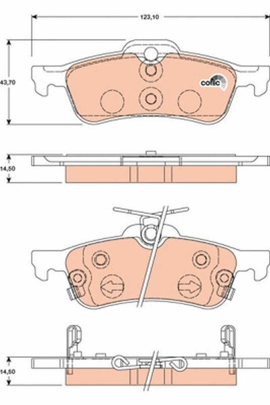 TRW GDB3458 Brake Pads - Replacement for Toyota Yaris