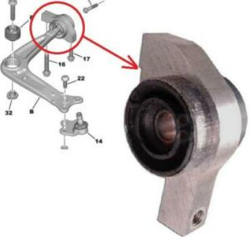 MOPAR (PSA) 9666681380 Right Front Control Arm P508 II — Control Arms & Ball Joints