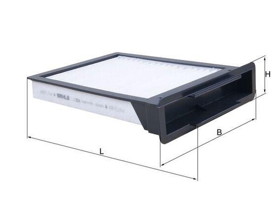 Mahle LA304 Cabin Air Filter C1 07 P107 06 / 05-Toyota: Aygo Citroen C1 1.0 / 1.4 05-14 Peugeot 107 1.0 — Air & Cabin Filters