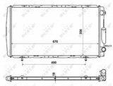 NRF 58111 Motor Radiator - Durable Aluminum for R21 Optima Manager Concorde — Radiators & Fans