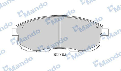 Mando MBF015001 Front Brake Pad Juke 1.6 2013 > Maxima Qx 1995 2003 — Brake Pads