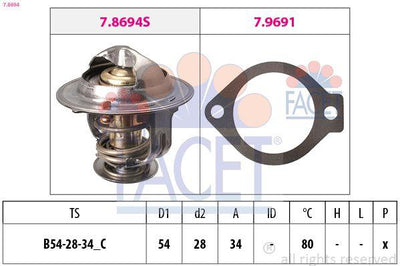 Facet 7.8694 Facet /Thermostat Opel Antara /Chevrolet Captiva /Cruze Z20dm — Water Pump & Thermostat