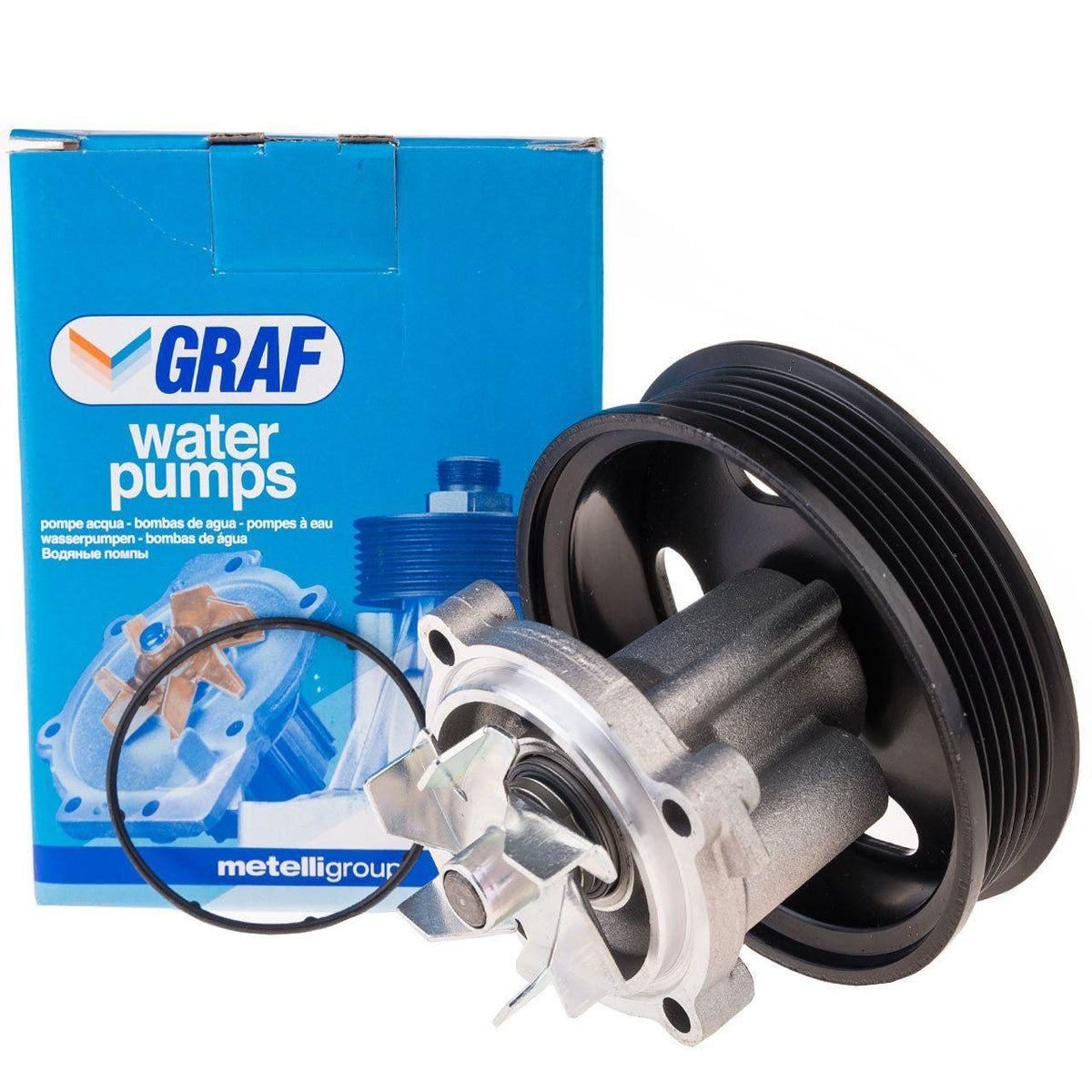 GRAF Water Pump for Fiat Doblo 3 (2012- Present) - 1.3 Diesel — Water Pump & Thermostat