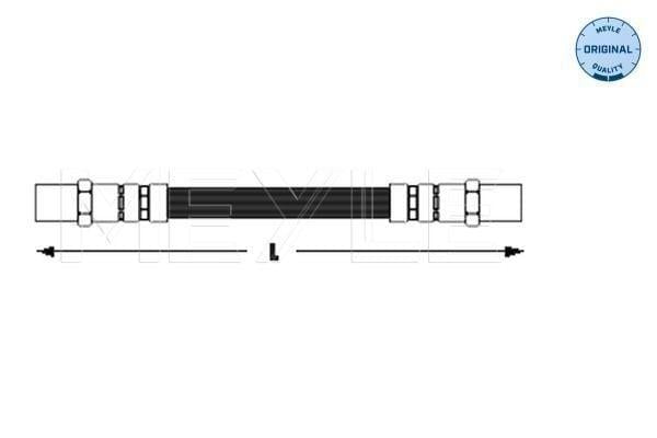 meyle brake hose rear for e-21 e-28 e-30 e-34, technical specifications for meyle brake hose, installation of meyle brake hose MEYLE Brake Hose Rear for E-21, E-28, E-30, E-34 | 200 mm Length MEYLE Brake Hose Rear - E-21, E-28, E-30, E-34 meyle, brake-hose, rear-brake-hose, e-21, e-28, e-30, e-34, car-maintenance, automotive-parts, ai-generated