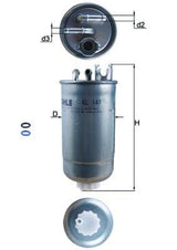 MAHLE KL147D Fuel Filter - Golf, Bora and 2 more models — Fuel Delivery